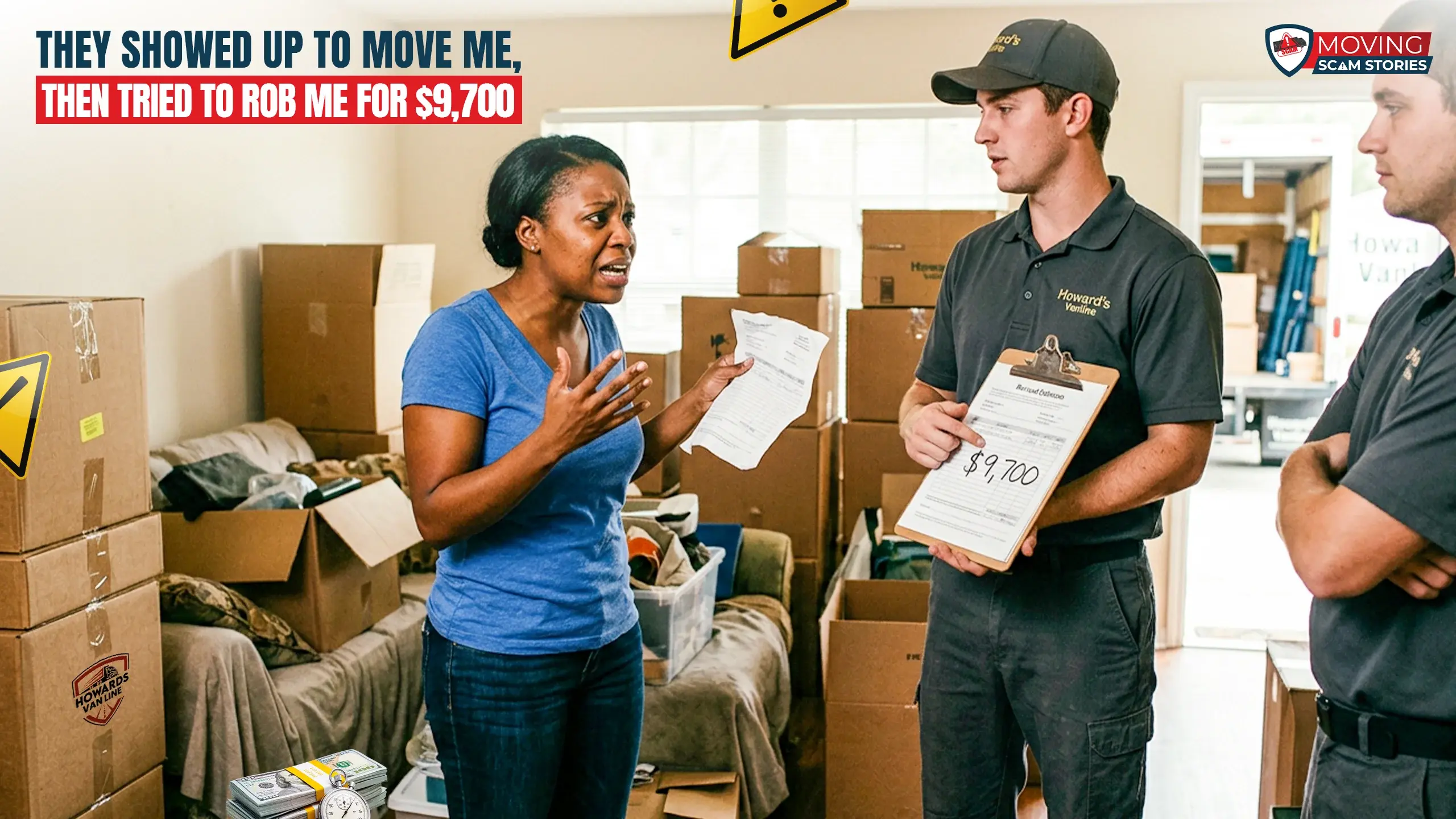 They Showed Up to Move Me, Then Tried to Rob Me for $9,700